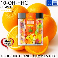 10-OH-HHC GUMMIES ORANGE 10PC - CANAPUFF WEED GUMMIES LEGAL THC GUMMIES MAGIC BUDS